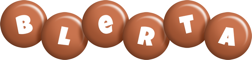 Blerta candy-brown logo