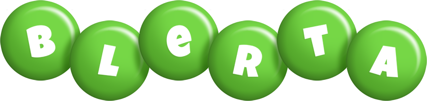 Blerta candy-green logo