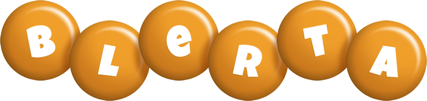 Blerta candy-orange logo