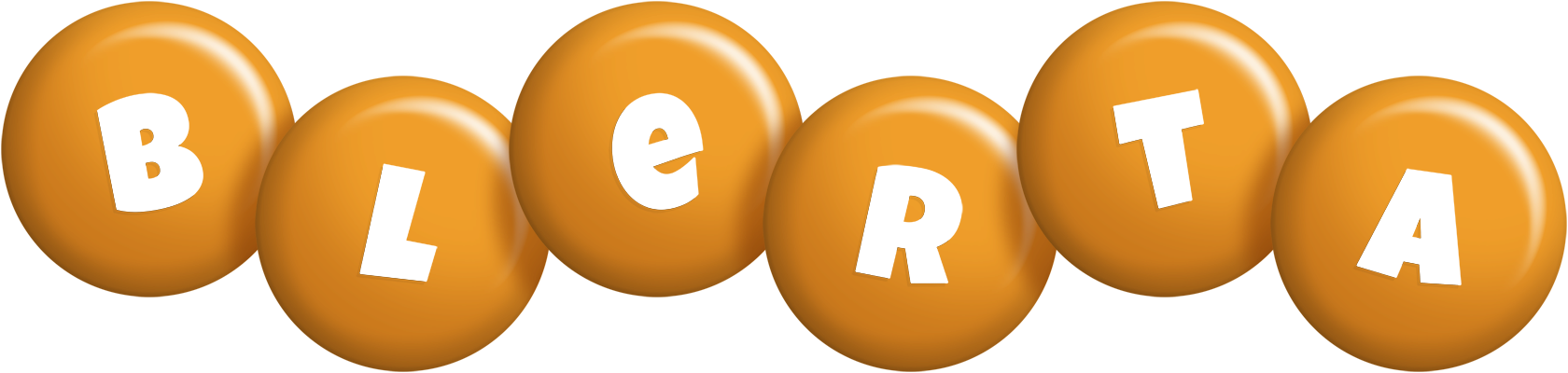Blerta candy-orange logo