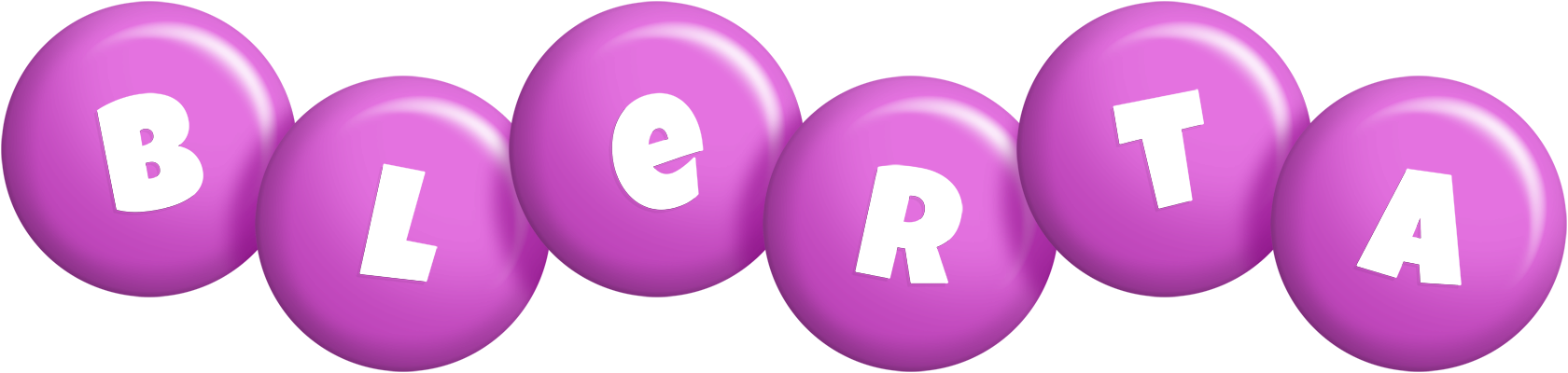 Blerta candy-purple logo