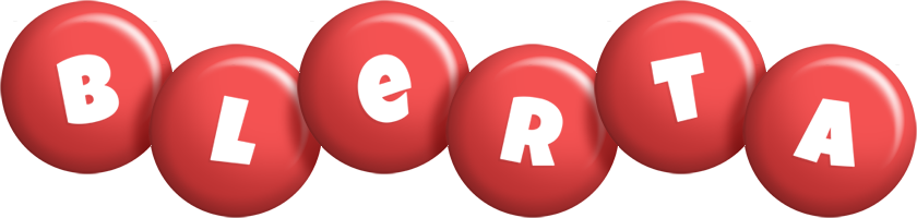 Blerta candy-red logo