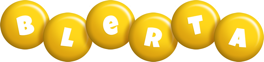 Blerta candy-yellow logo