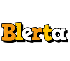 Blerta cartoon logo