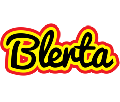 Blerta flaming logo