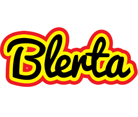 Blerta flaming logo
