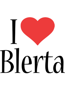 Blerta i-love logo