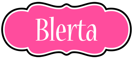 Blerta invitation logo