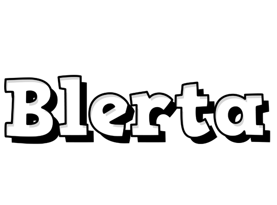 Blerta snowing logo