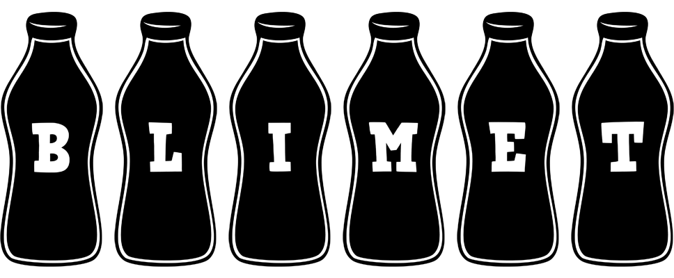 Blimet bottle logo