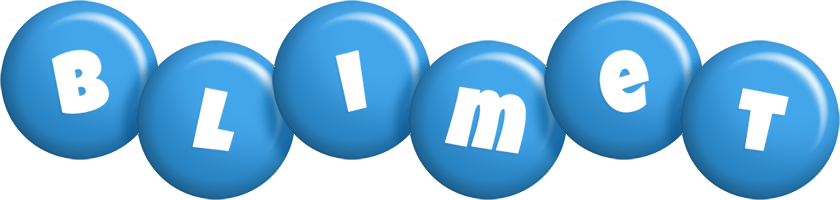 Blimet candy-blue logo