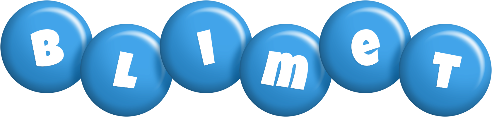 Blimet candy-blue logo