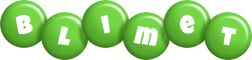 Blimet candy-green logo