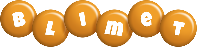 Blimet candy-orange logo