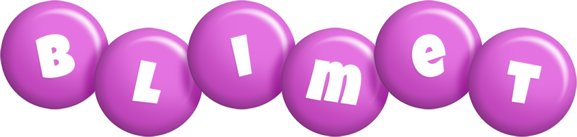 Blimet candy-purple logo