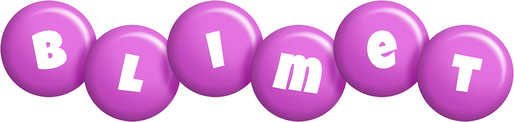 Blimet candy-purple logo