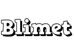 Blimet snowing logo