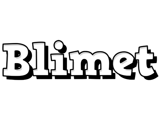 Blimet snowing logo