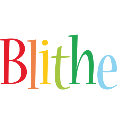Blithe birthday logo