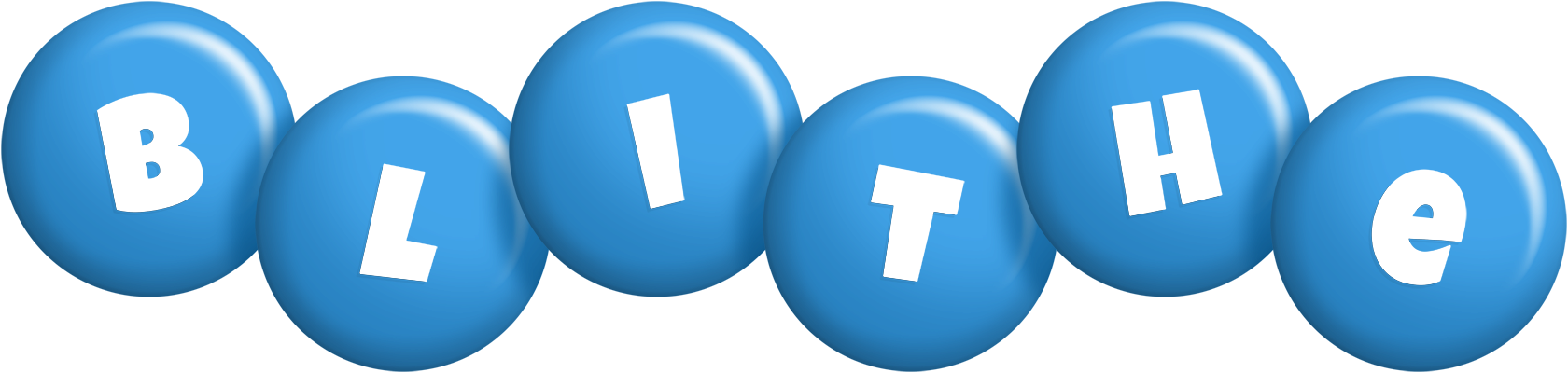 Blithe candy-blue logo
