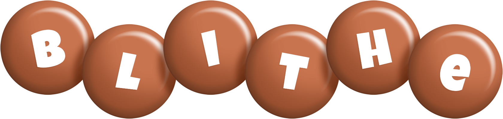 Blithe candy-brown logo