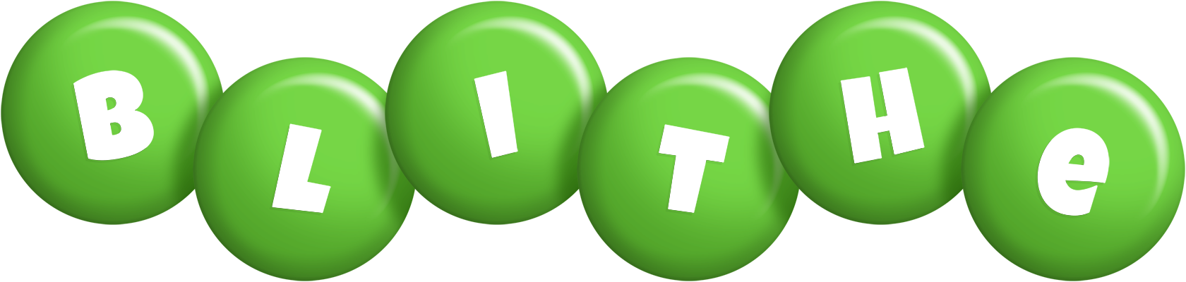 Blithe candy-green logo