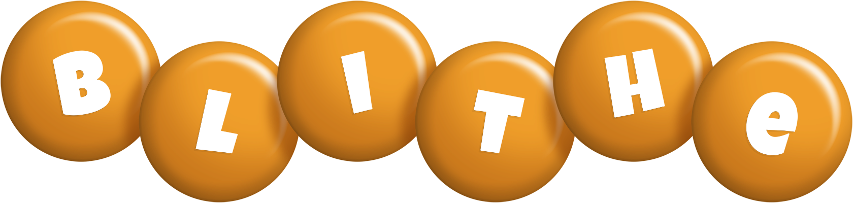 Blithe candy-orange logo
