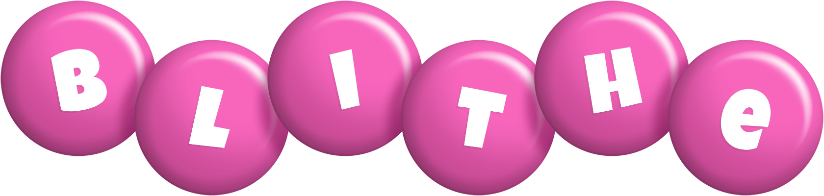 Blithe candy-pink logo