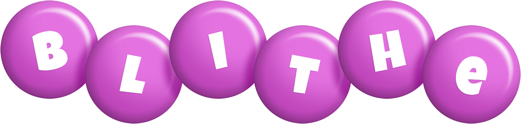 Blithe candy-purple logo