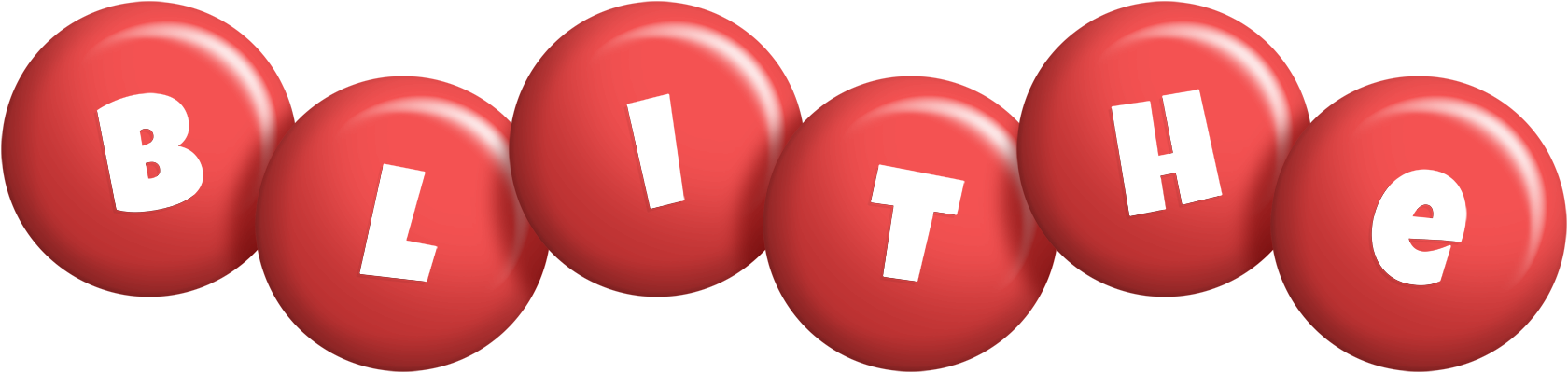 Blithe candy-red logo