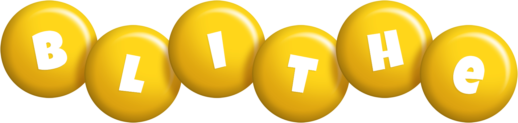 Blithe candy-yellow logo