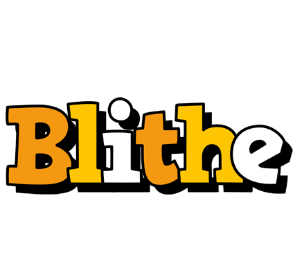 Blithe cartoon logo