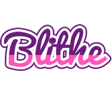 Blithe cheerful logo