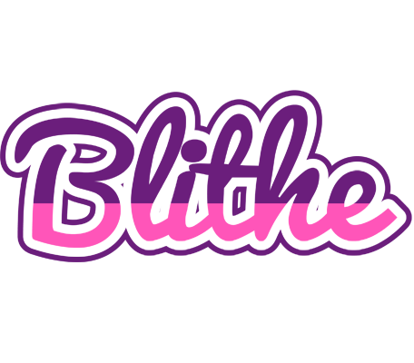 Blithe cheerful logo