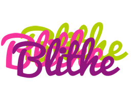 Blithe flowers logo