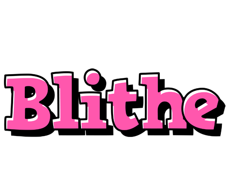 Blithe girlish logo