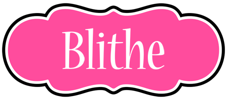 Blithe invitation logo