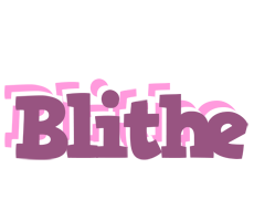 Blithe relaxing logo