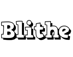 Blithe snowing logo