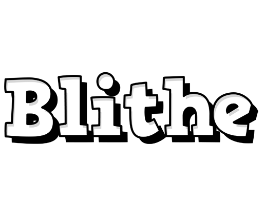 Blithe snowing logo