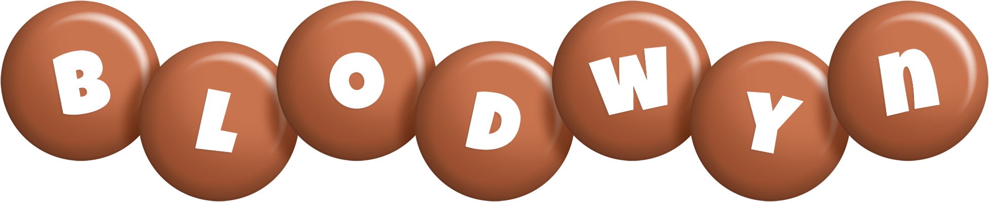 Blodwyn candy-brown logo