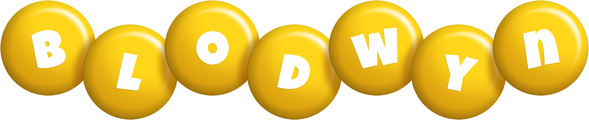 Blodwyn candy-yellow logo