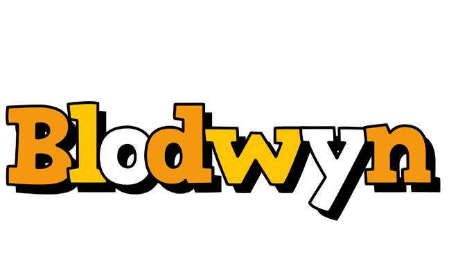 Blodwyn cartoon logo