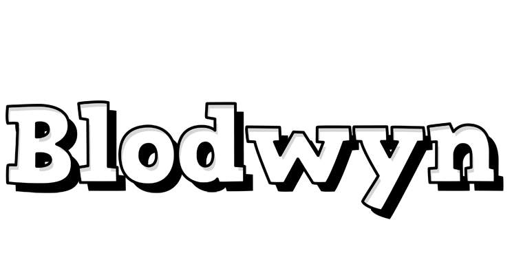 Blodwyn snowing logo