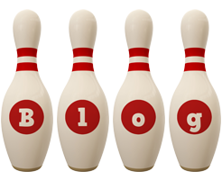 Blog bowling-pin logo