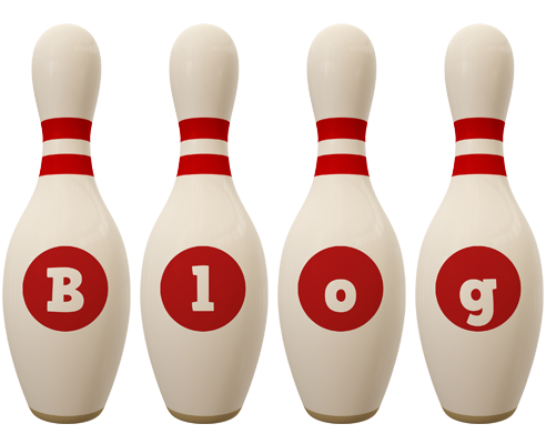 Blog bowling-pin logo