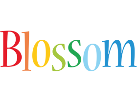 Blossom birthday logo