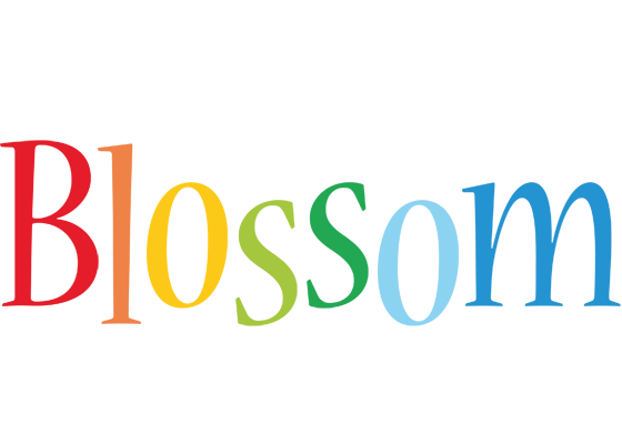 Blossom birthday logo
