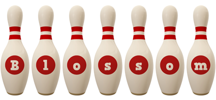 Blossom bowling-pin logo