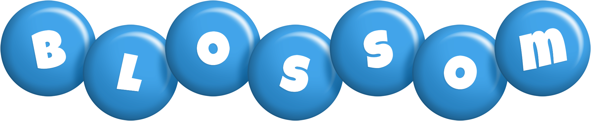 Blossom candy-blue logo